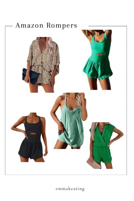 Women’s rompers. Amazon. Amazon rompers. Day date. Date night. Casual. Dressy. Athletic rompers. Workout rompers. Athletic wear. Workout clothes. Amazon find. Amazon finds. LTK rompers. LTK amazon finds. LTK athletic wear. 

#LTKFitness #LTKunder50 #LTKstyletip
