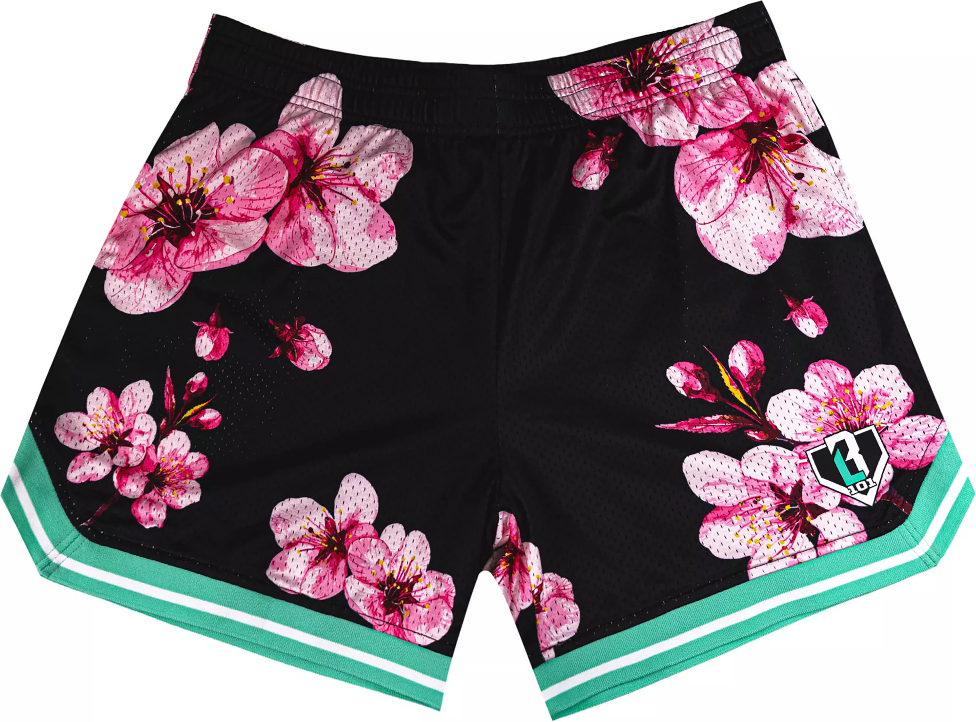 Baseball Lifestyle 101 Youth Cherry Blossom Court Shorts, XS, Black | DICK'S Sporting Goods