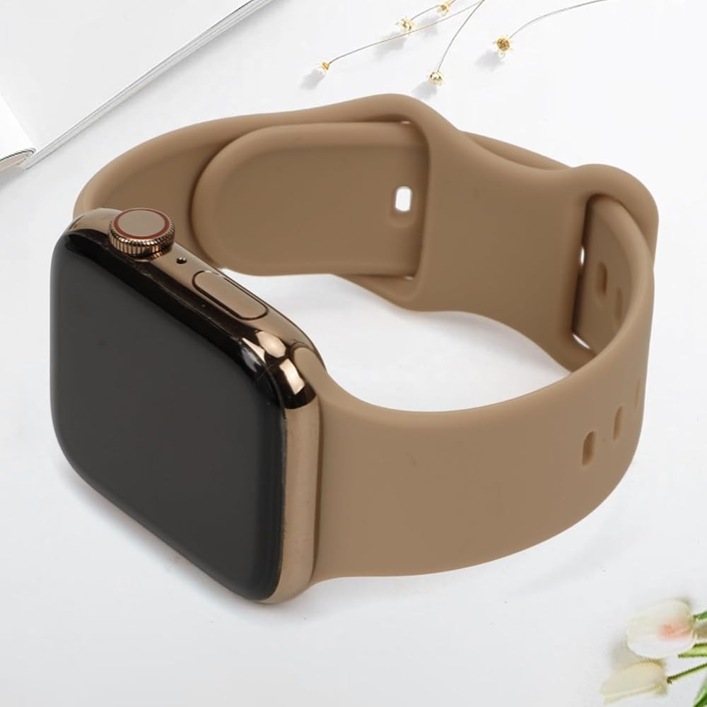 Adjustable Silicone Sport Strap for Smartwatch Soft Waterproof Replacement Wristband Compatible w... | Amazon (US)