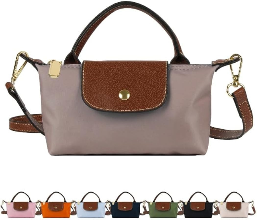 Bolsos cruzados negros mini para mujer, bolsos de mano con bandolera ajustables de moda para comp... | Amazon (US)