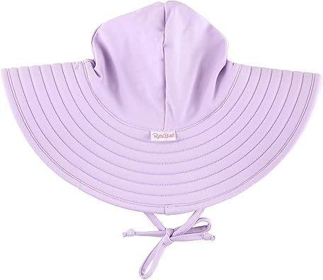 RuffleButts\u00ae Baby/Toddler Girls UPF 50+ Sun Protective Wide Brim Swimwear Sun Hat | Amazon (US)