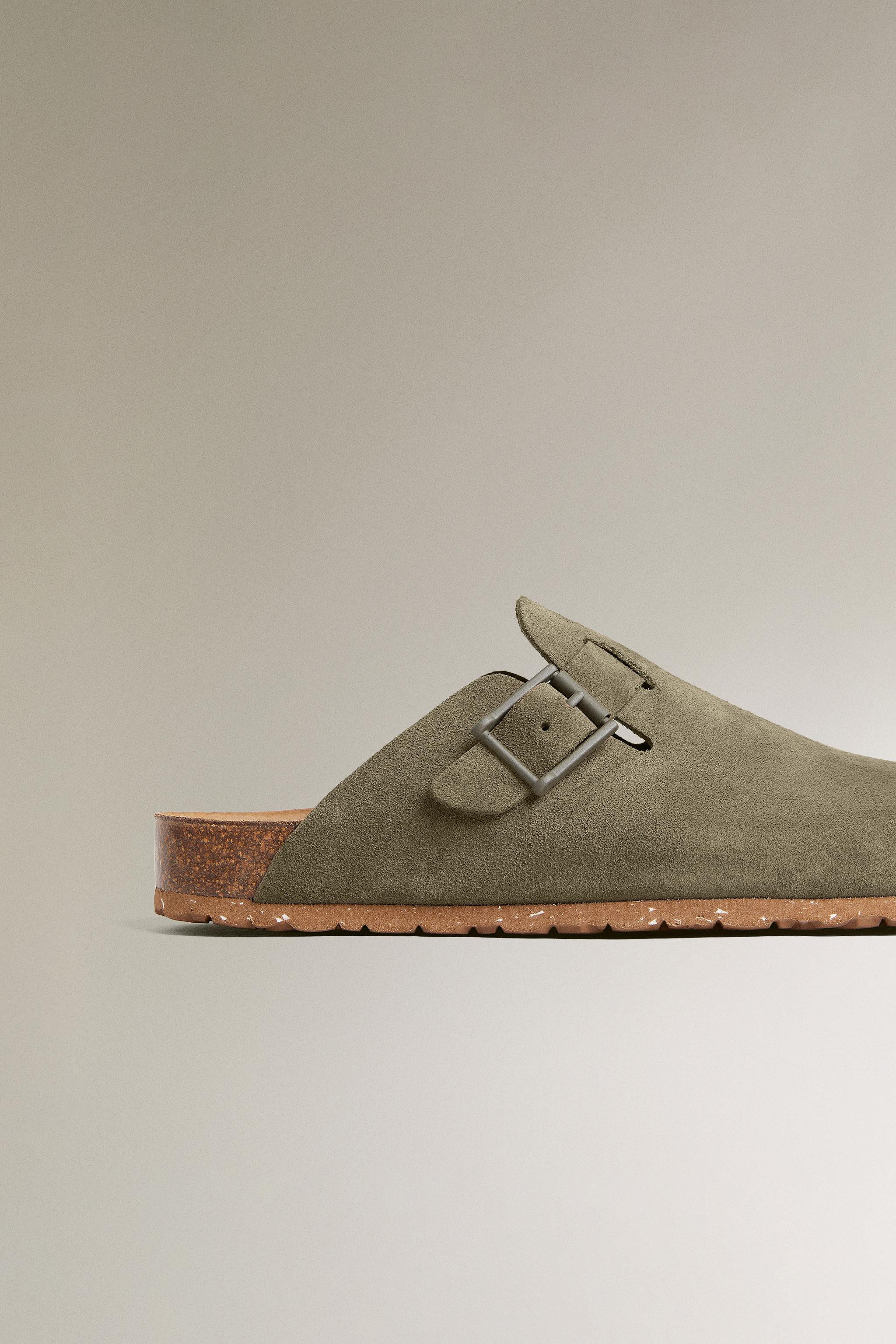 LEATHER CLOGS WITH BUCKLES | Zara UK