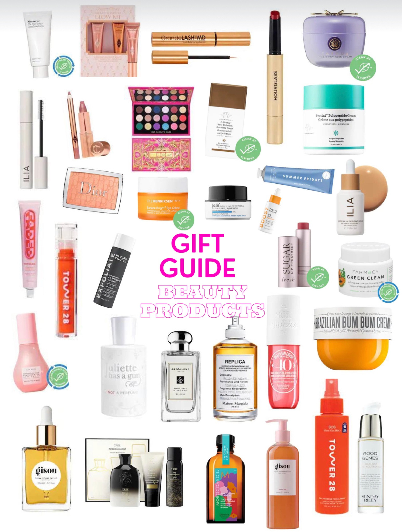 wasn’t able to tag them all but here are several beauty products that would make great gifts!! perfume, hair products, makeup and skincare <3 these are also some of my personal favorites!!! #sephora #gisou #drunkelephant #pacgrathlabs #dior #olehenriksen #freshbeauty #ilia #sundayriley #summerfridays #hourglass #tower28 #farmacy

#LTKGiftGuide #LTKbeauty #LTKCyberweek