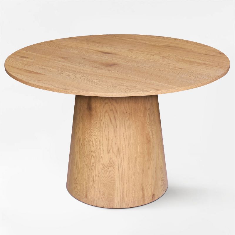 Dwen 47.2'' Manufactured Wood Foild with Grain Paper Round Top Pedestal Dining Table- The Pop Mai... | Target