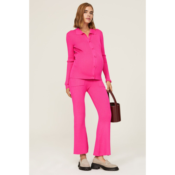 Emilia George Pink Chelsea Maternity Pants pink | Rent the Runway