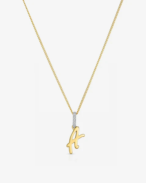Script Initial Necklace | Ring Concierge