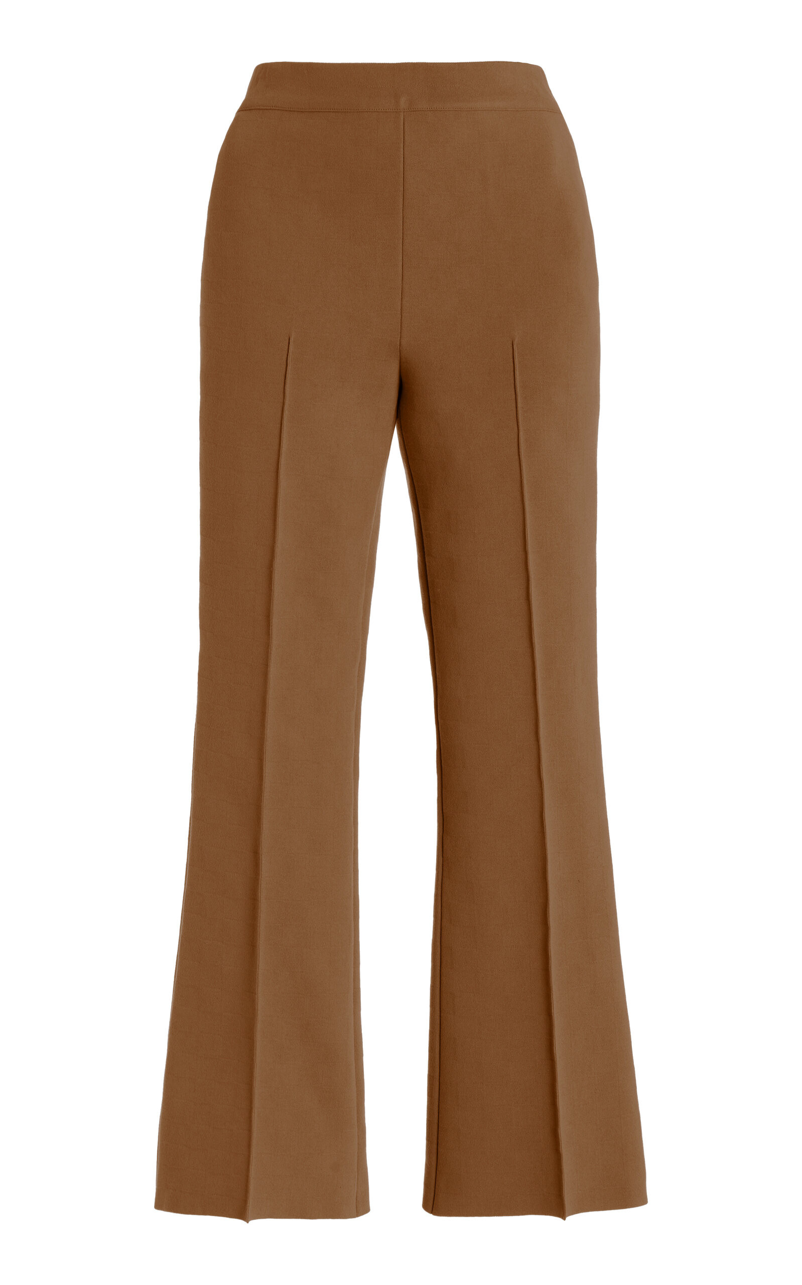 Exclusive Kick Stretch-Cotton Knit Cropped Flared Pants | Moda Operandi (Global)