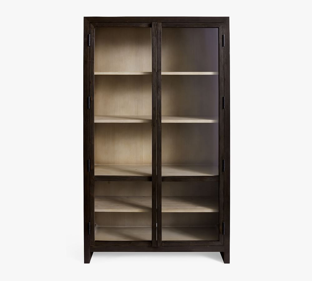 Folsom Glass Storage Cabinet | Pottery Barn (US)