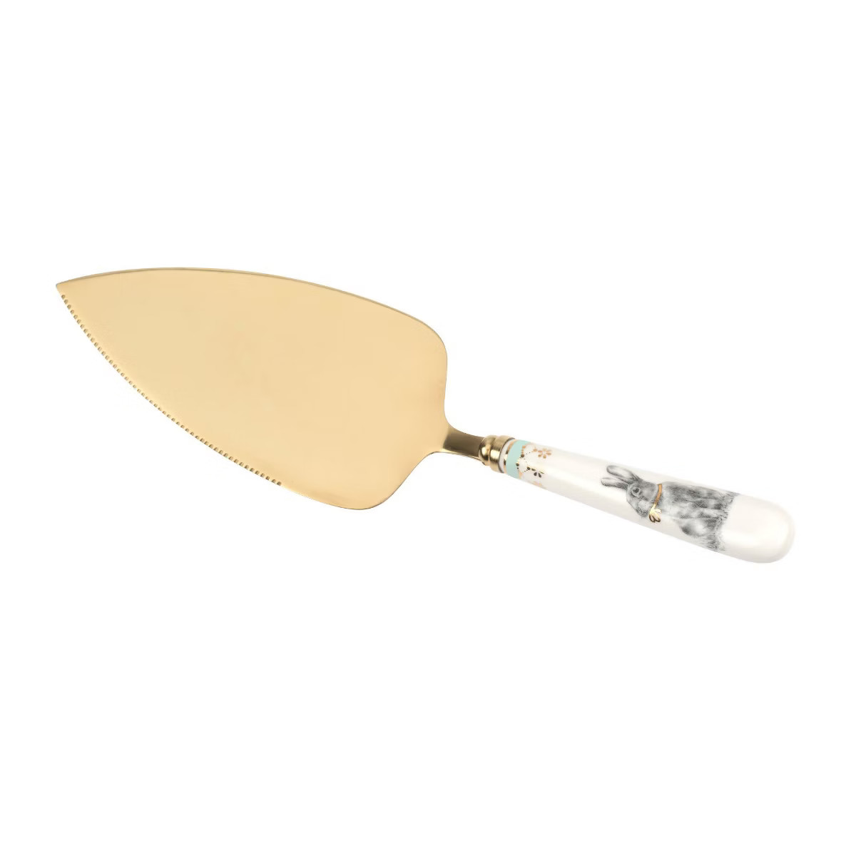 Spode Meadow Lane Cake Server, Stainless Steel Cake Knife with Porcelain Handle, Wedding Cake Cut... | Target