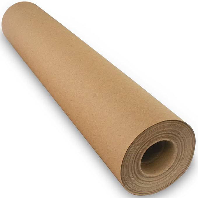 Brown Kraft Paper Roll 17.5 in x 1320 in (110 ft) Made in The USA - Brown Paper Roll - Brown Wrap... | Amazon (US)