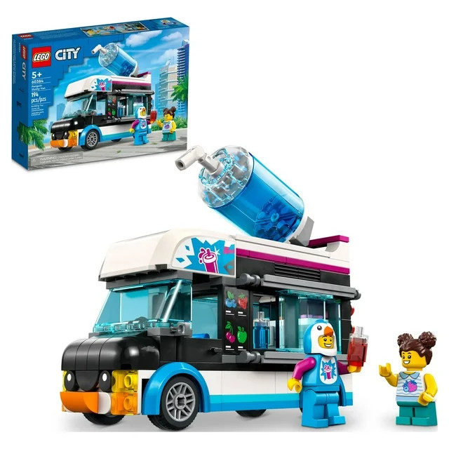LEGO City Penguin Slushy Van 60384 Food Truck Role Play Building Toy - Featuring a Truck and Cost... | Walmart (US)
