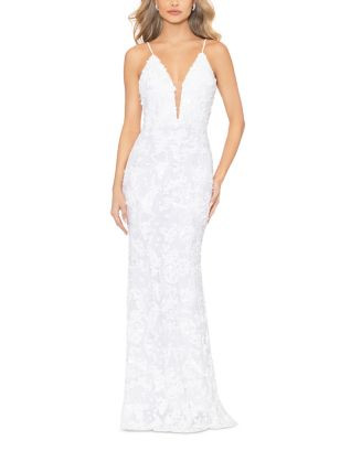 Sequin Plunge Neck Mermaid Gown - 100% Exclusive | Bloomingdale's (US)