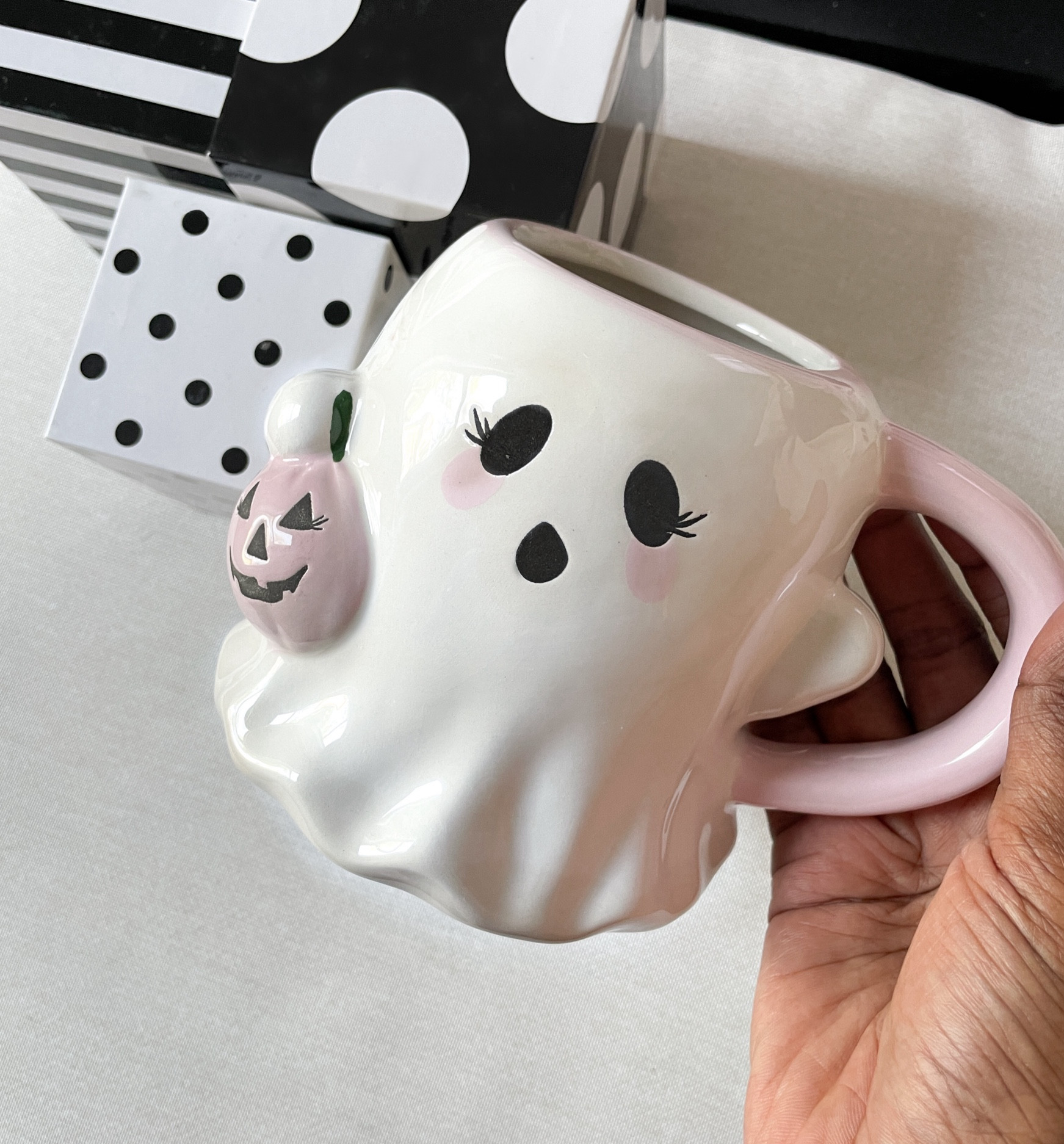 Adding some cutesy to this spooky szn 👻🎀💕

Ghost mug, Halloween decor, Halloween mug, seasonal mug, Halloween style, fall decor, spooky vibes, summerween, spooky season, seasonal decor, home decor, coffee mug, coffee cup

#LTKHome #LTKSeasonal