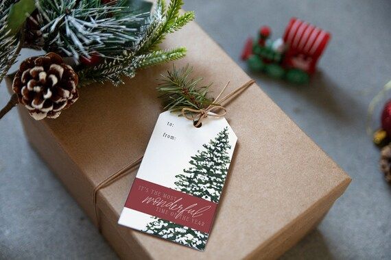 Holiday Gift Tags  Watercolor Christmas Gift Tags  Christmas - Etsy | Etsy (US)