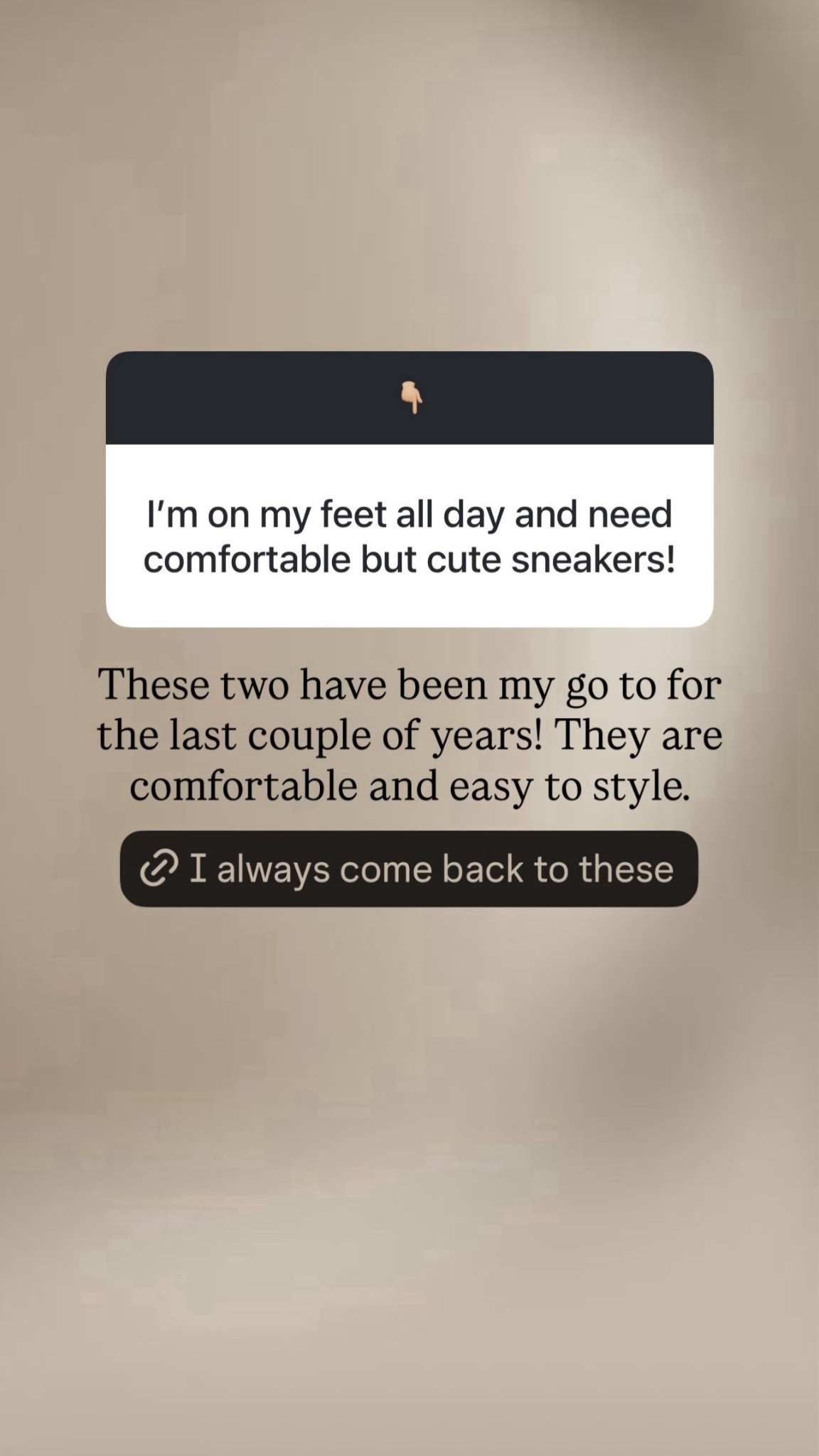 These two have been my go to for the last couple of years! They’re so comfortable and easy to style #stylinbyaylin #aylin #sneakers 