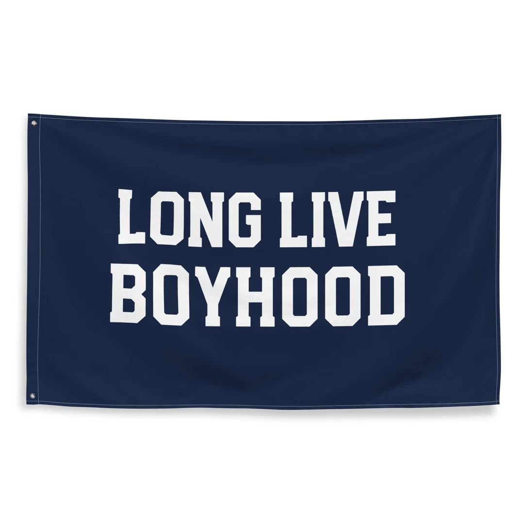 Long Live Boyhood, Boy Room Decor, Flag Banner Sign, Boy Room Hanging Decor, Toddler Boys Room, B... | Etsy (US)