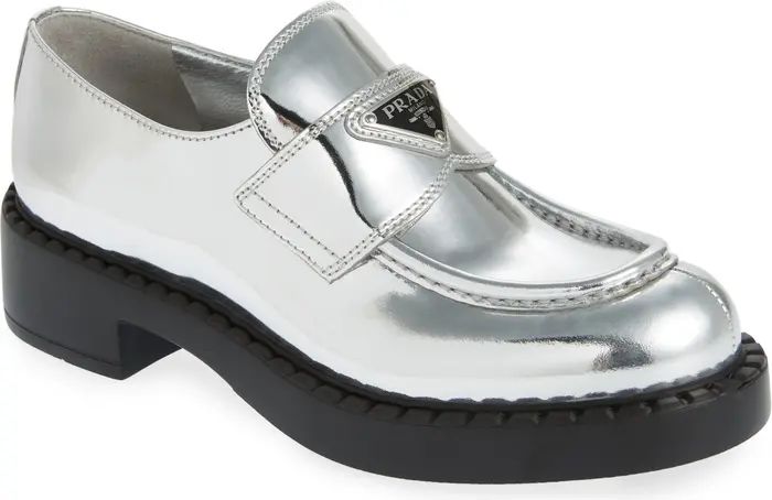 Chocolate Metallic Loafer | Nordstrom