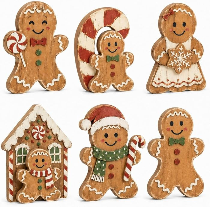 Gingerbread Christmas Decorations Indoor, Christmas Home Decor | Amazon (US)