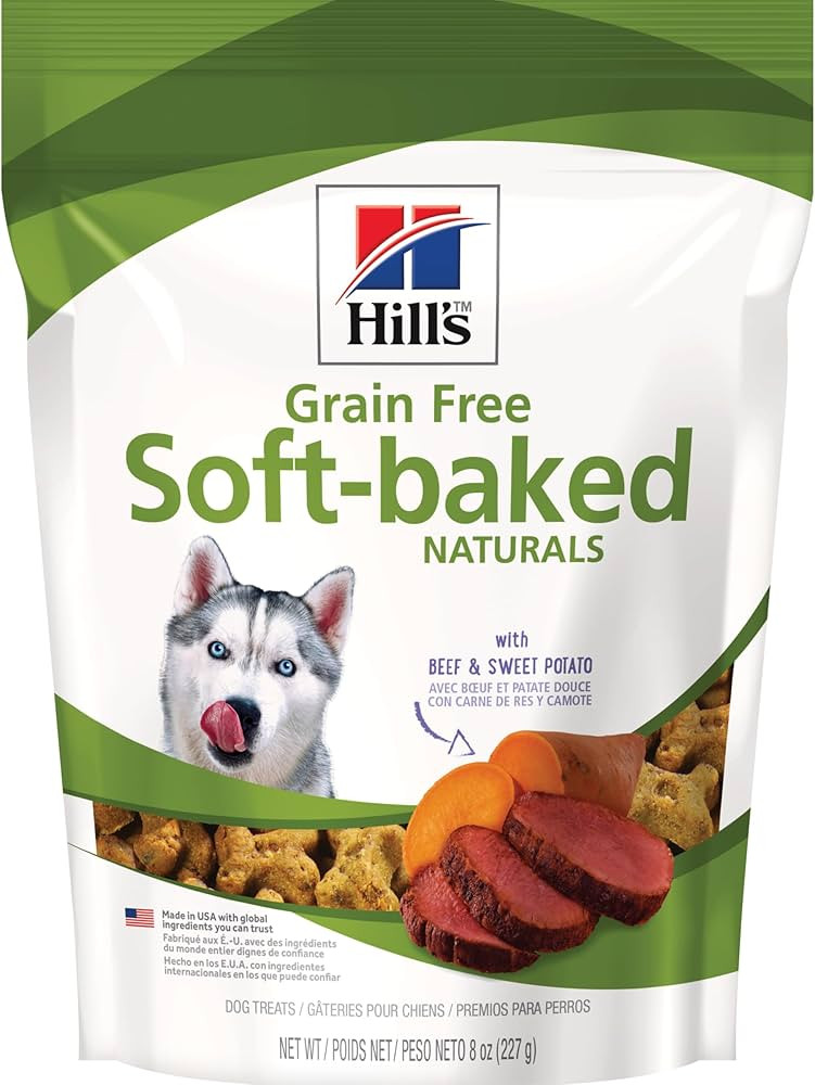 Hill's Grain Free Soft Baked Naturals, All Life Stages, Great Taste, Dog Treats, Beef & Sweet Pot... | Amazon (US)