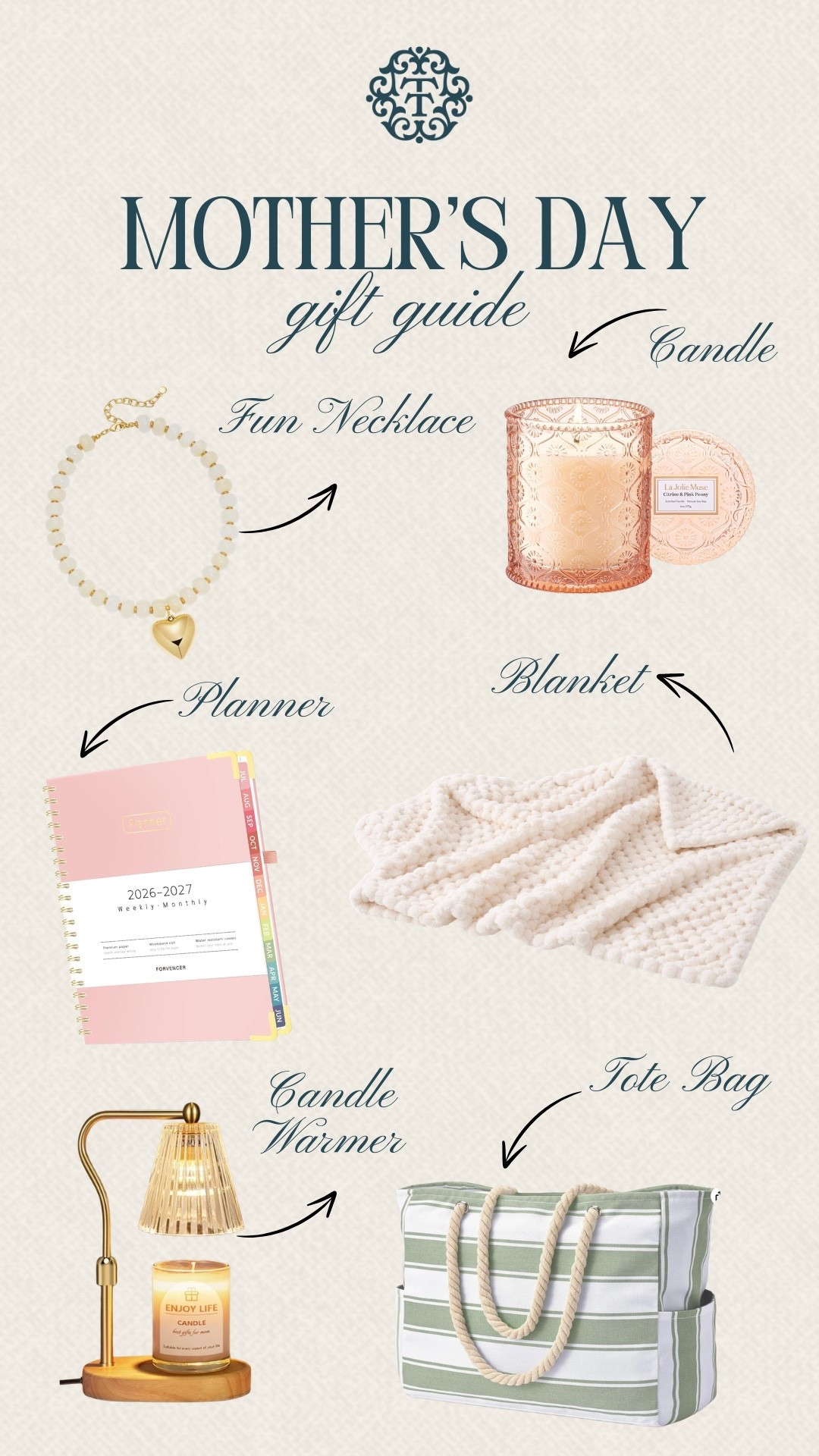 Such a sweet mix of Mother’s Day gift ideas. From cozy blankets to a fun necklace and everyday essentials, these feel thoughtful without trying too hard. Add a candle or warmer to make it extra special and relaxing.

#LTKOver40 #LTKSeasonal #LTKHome