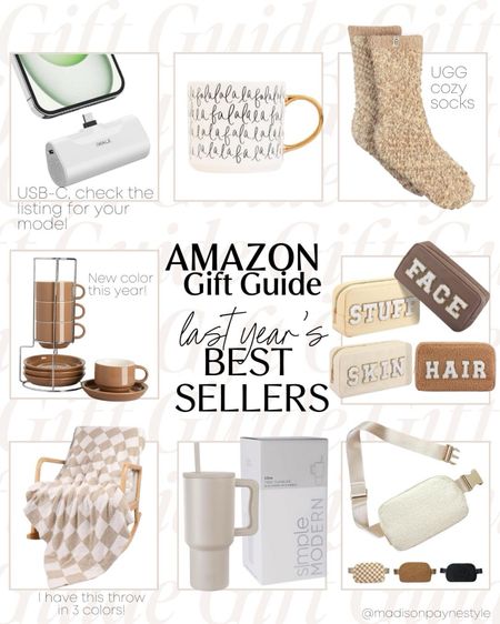 Amazon Gift Guide 🎁 Last Years Best Sellers include a little bit of everything for anyone on your list. Cozy, travel, tech, and fashion ✨ additional gift ideas linked below!

Gift Guide, Amazon Gifts, Gifts For Her, Gift Giving, Gift Ideas, Christmas Gifts, Holiday Gifts, Madison Payne

#LTKSeasonal #LTKGiftGuide #LTKHoliday
