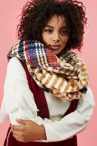Variegated Striped Oblong Scarf | Forever 21 (US)