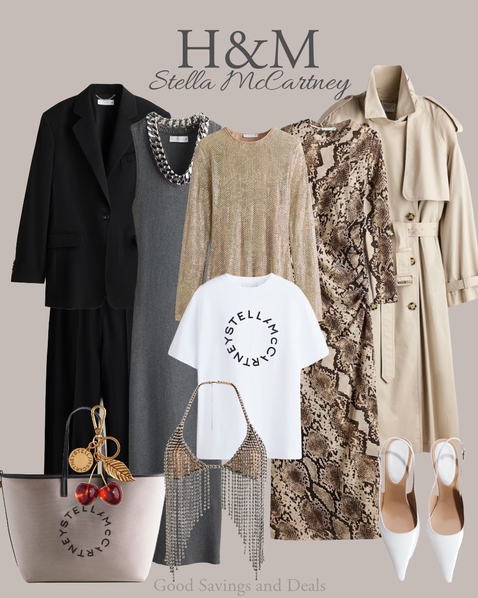 H&M x Stella McCartney collection is here. Beautiful fashion find for her. Women’s outfit ideas. Ootd. Designer look for less.

#LTKootd