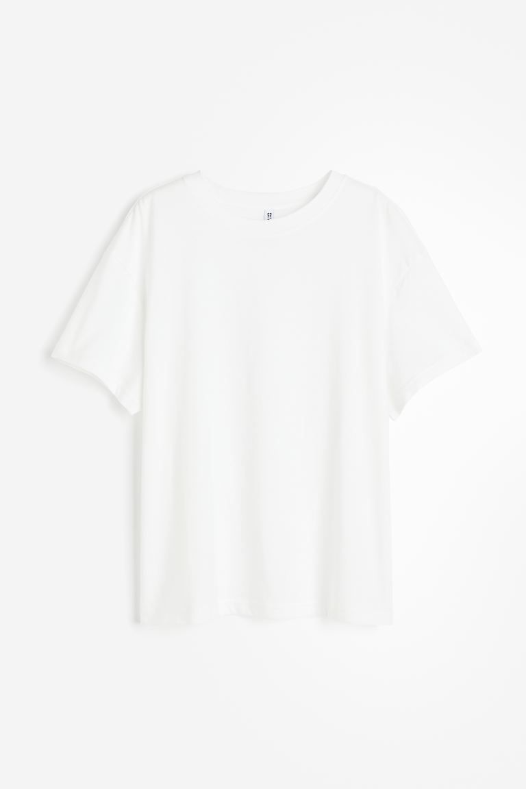 Oversized T-shirt - White - Ladies | H&M GB | H&M (UK, MY, IN, SG, PH, TW, HK)