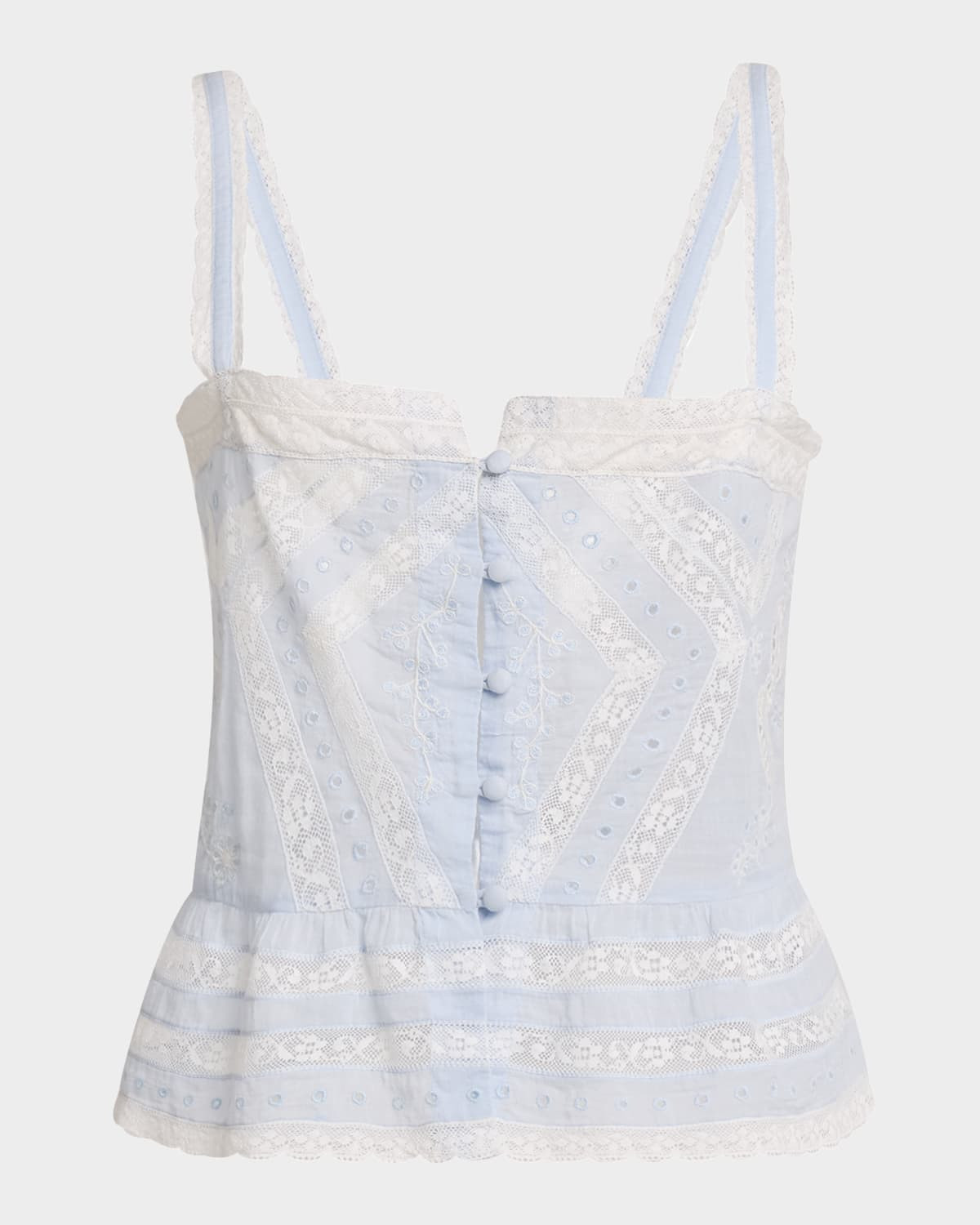 Pruitt Cotton Embroidered Top | Neiman Marcus