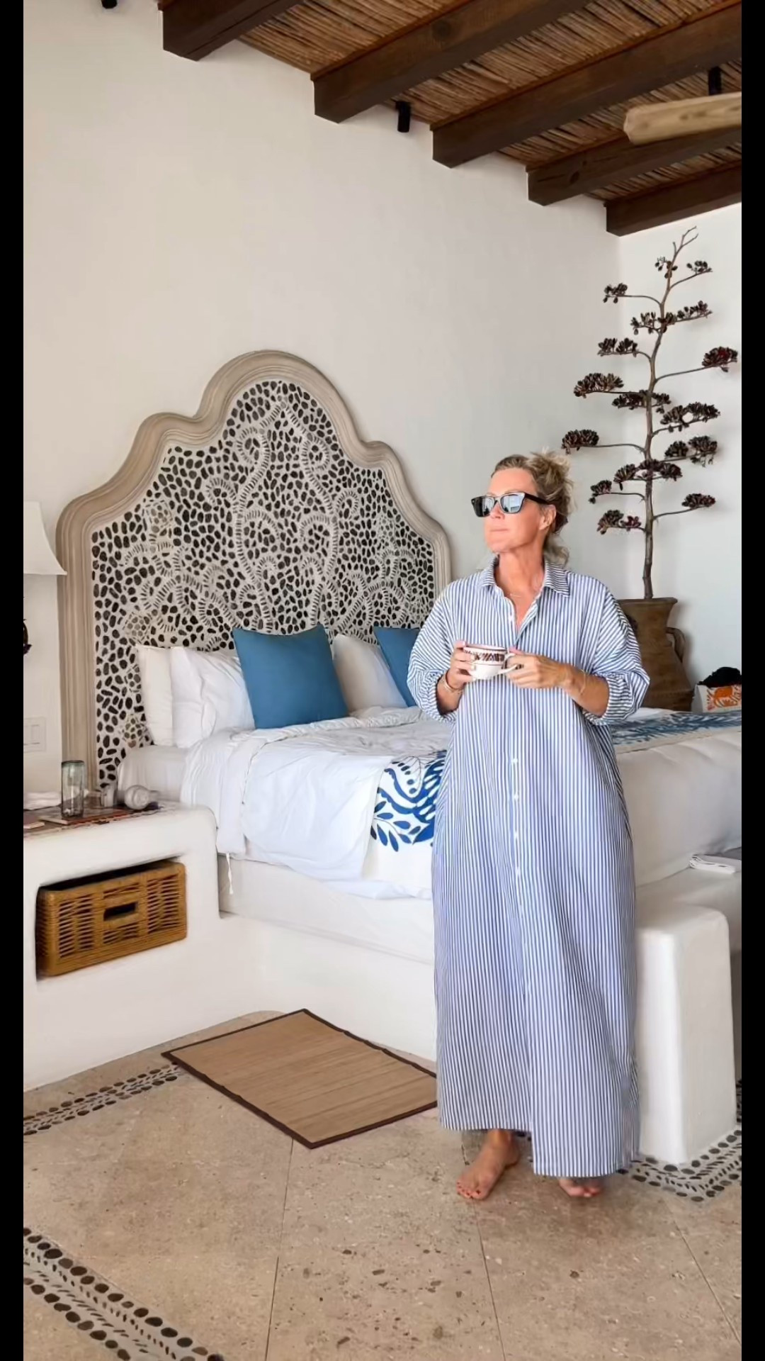 If it’s a warm weather trip, this caftan is coming with me! I wear it as lounge, a cover-up, even styled for breakfast or lunch by the pool. 

Dress: small 