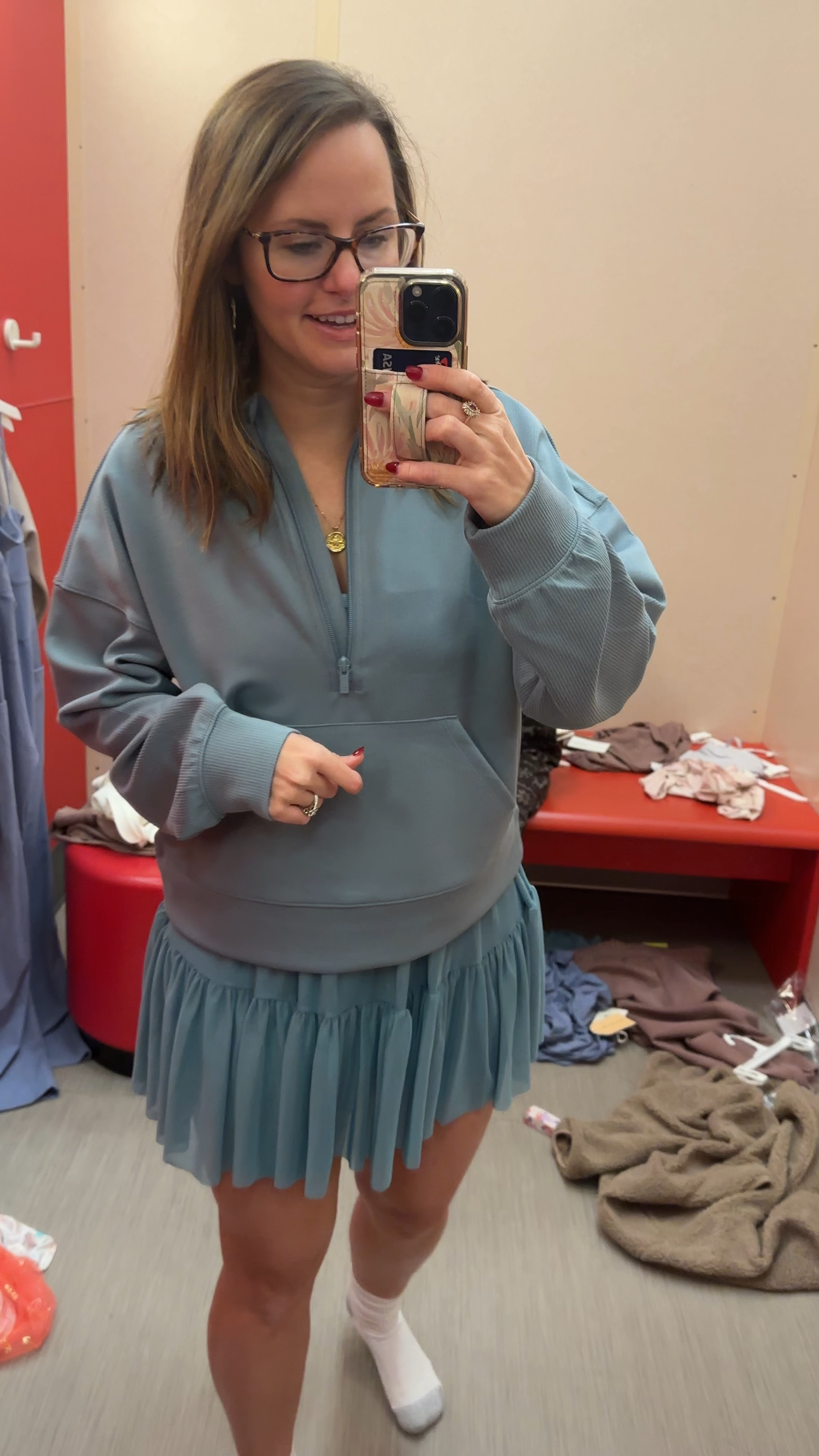 This ribbed pullover is SO dreamy!!! Would be legging friendly. It’s the same blue as the dress from the blogilates line!

#LTKFindsUnder50 #LTKActive #LTKWatchNow