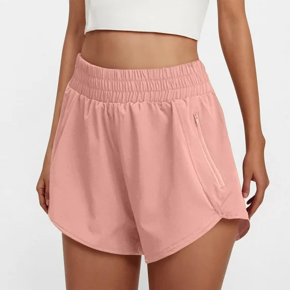 Karight Running Shorts for Women High Waisted Quick Dry Athletic Shorts Lightweight Workout Biker... | Walmart (US)