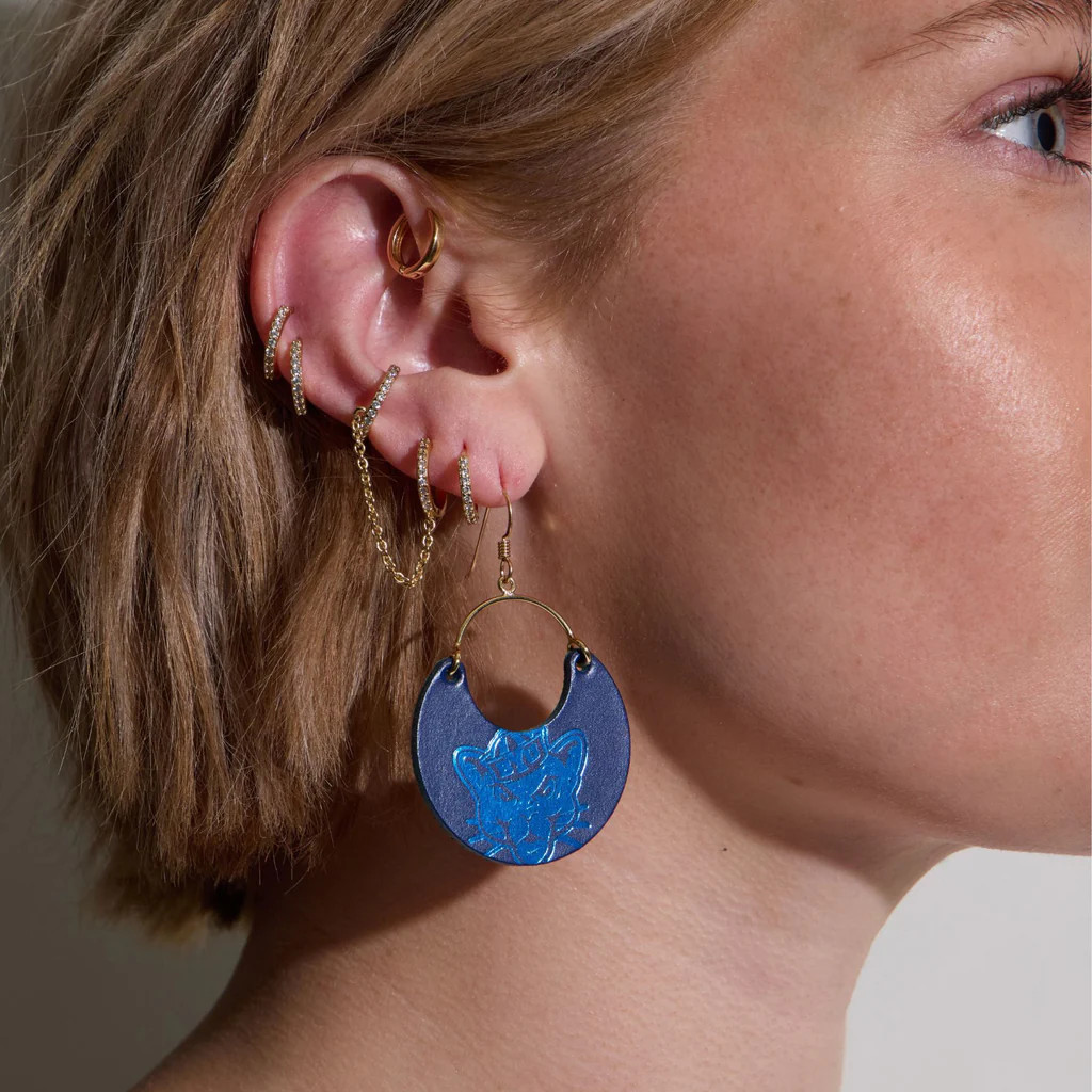 Brigham Young University Metallic Cosmo Cougar Ninas | Nickel and Suede