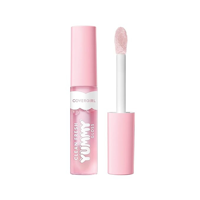 COVERGIRL Clean Fresh Yummy Lip Gloss, Sheer, Natural Scents, Vegan Formula - 100 Let's Get Fizzi... | Amazon (US)