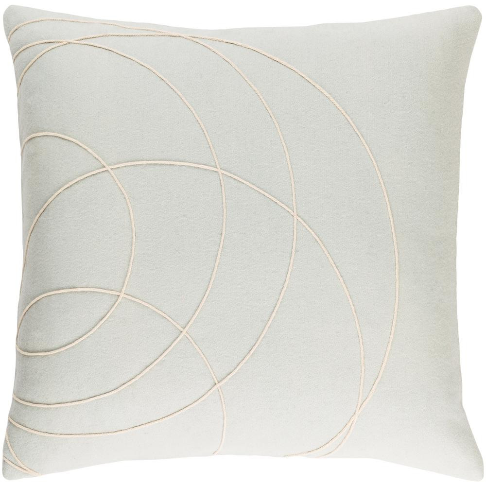 Artistic Weavers Bempton Light Gray Geometric Polyester 18 in. x 18 in. Throw Pillow | The Home Depot