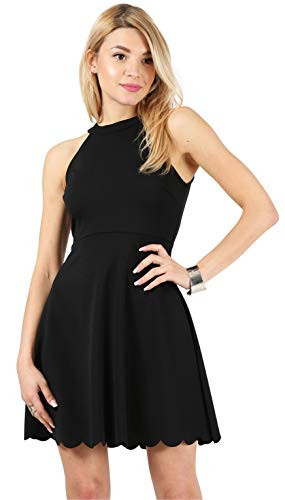 Black Dresses for Women Black Cocktail Dress Black Sleeveless Dress Black Skater Dress Black Party Dresses for Women Cocktail Dresses for Women Reg and Plus Size (Size Small, Black) | Amazon (US)