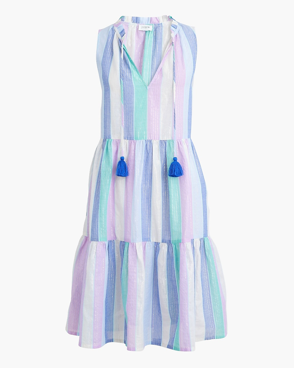Ruffle shimmer beach dress | J.Crew Factory