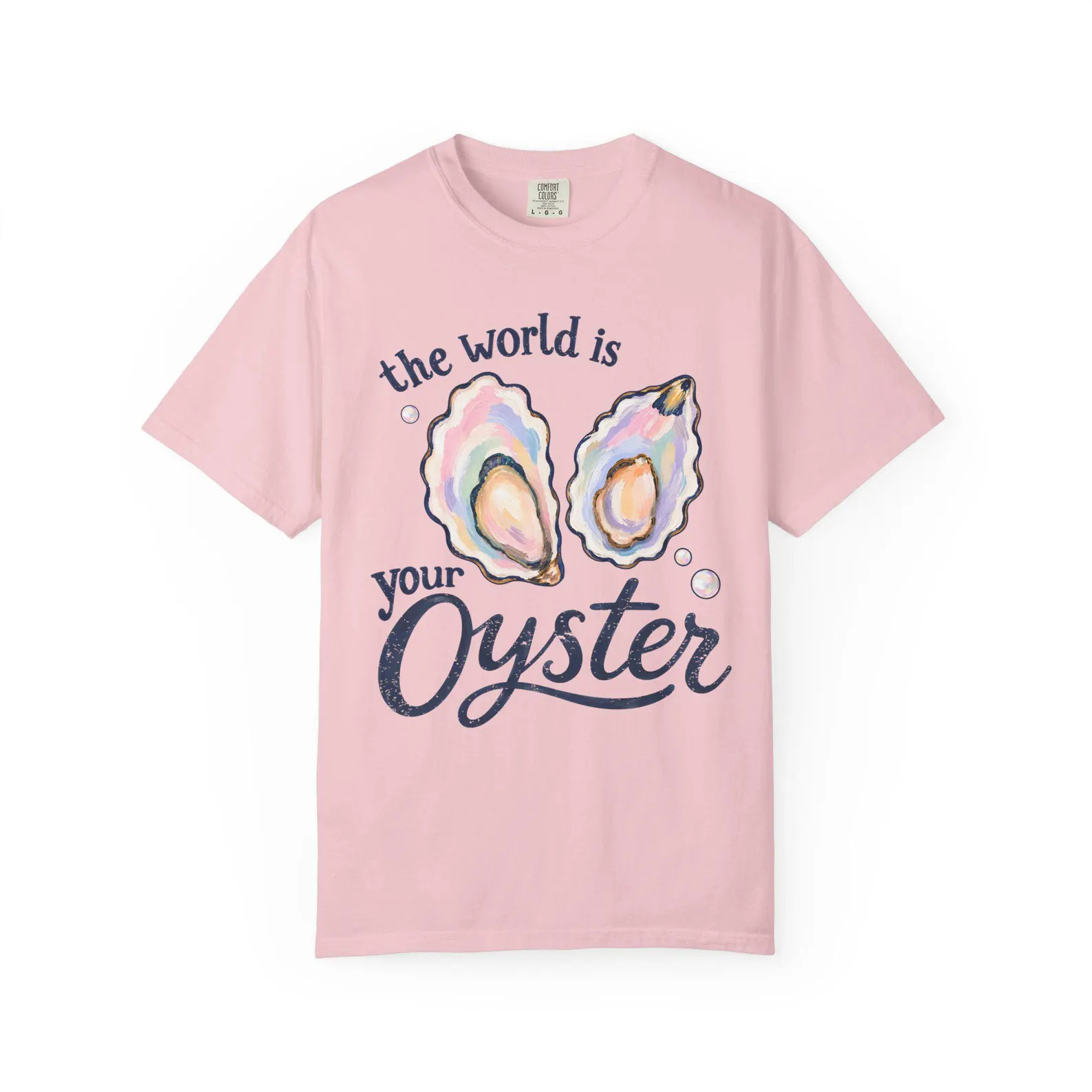 The World Is Your Oyster T-shirt, Oyster Lover Crewneck, Coastal Graphic Tee, Seafood Lover Gift,... | Etsy (Global)