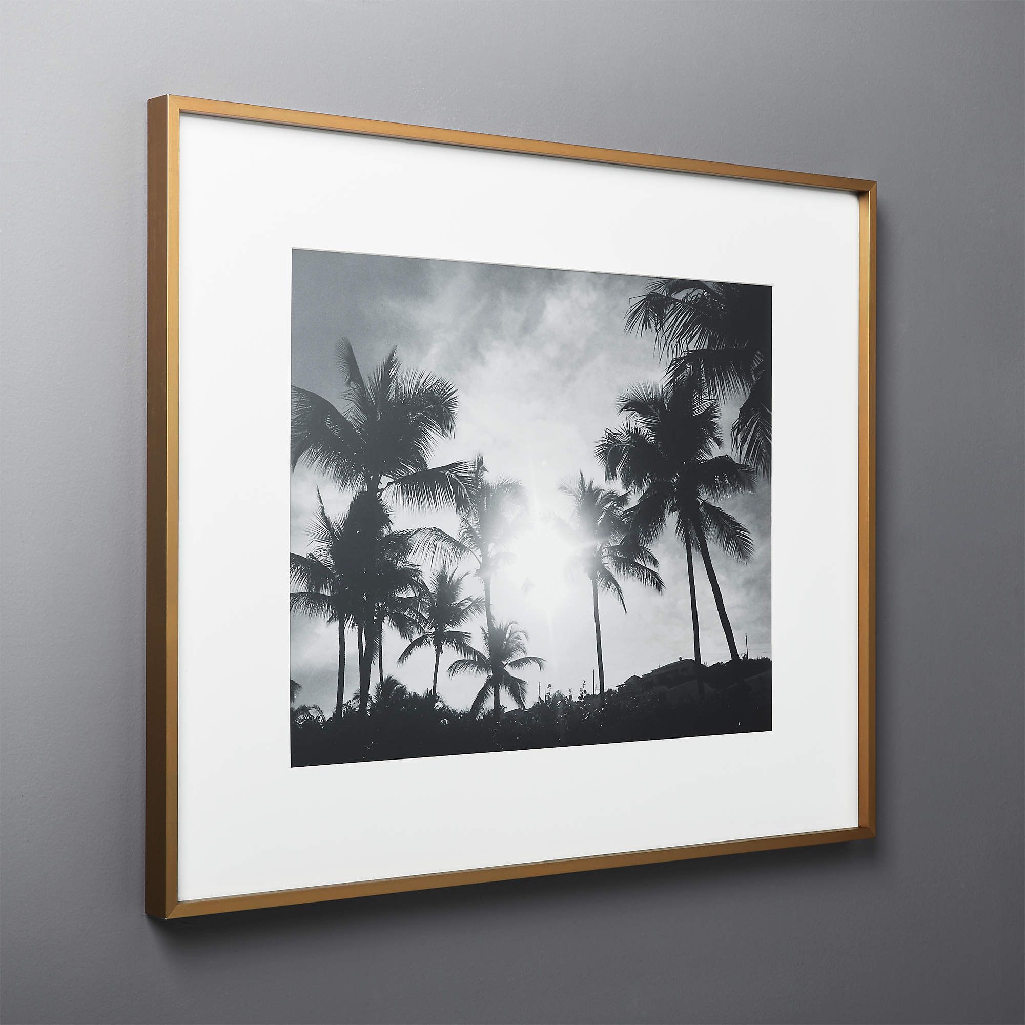 Gallery Brass Frames with White Mats | CB2 | CB2