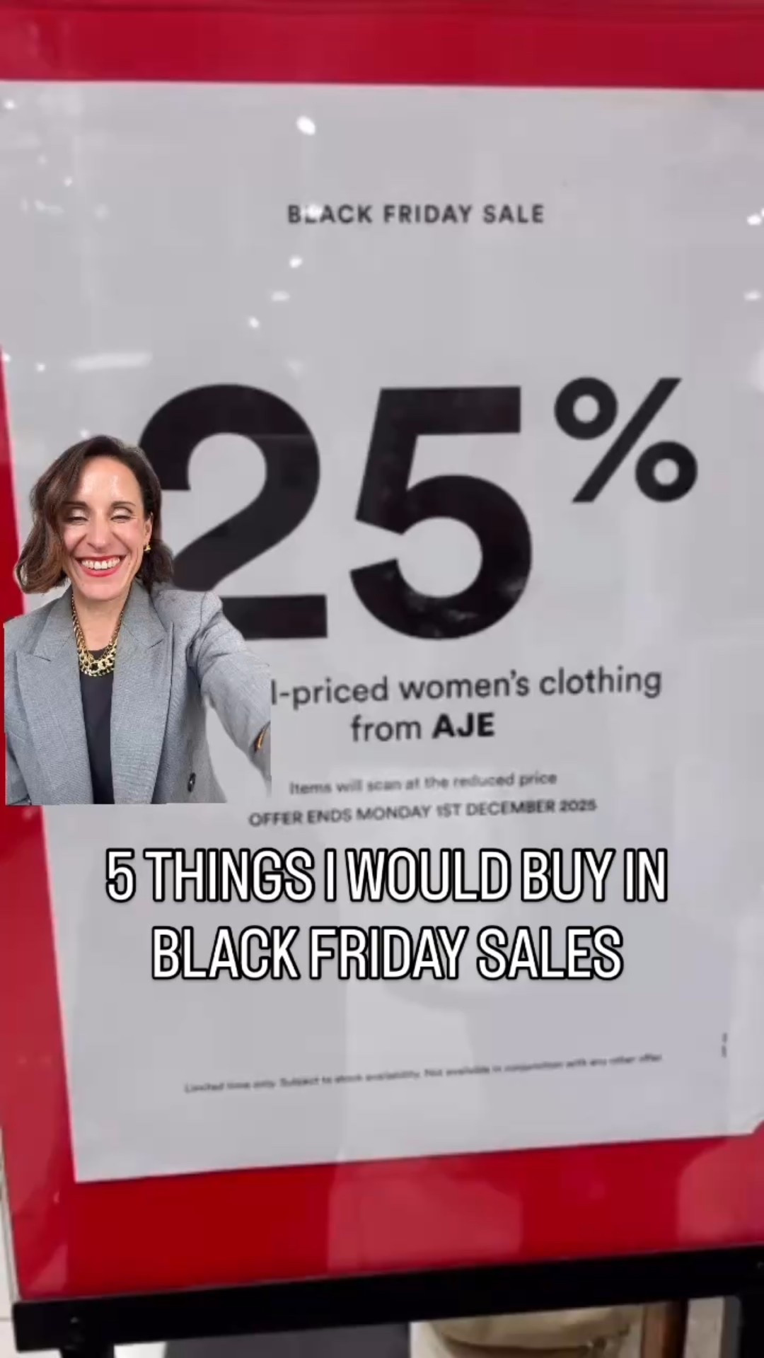 When buying things on sale ensure they;
- Fit beautifully 
- Can easily be outfitted 
- Fill a gap in your wardrobe 
- Make you feel great

This #blackfriday I go for wardrobe staples like blazers, jeans & accessories!



#LTKaustralia #LTKstyletip #LTKCyberWeek