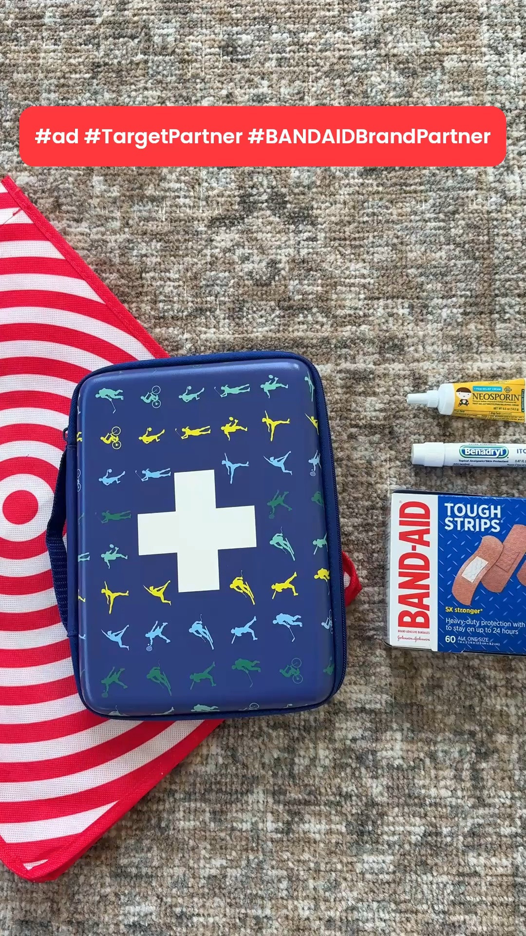 #ad I’m partnering with @target and @bandaidbrand to share about this exclusive Build Your Own First Aid Kit offer! #TargetPartner #BANDAIDBrandPartner #firstaidkit