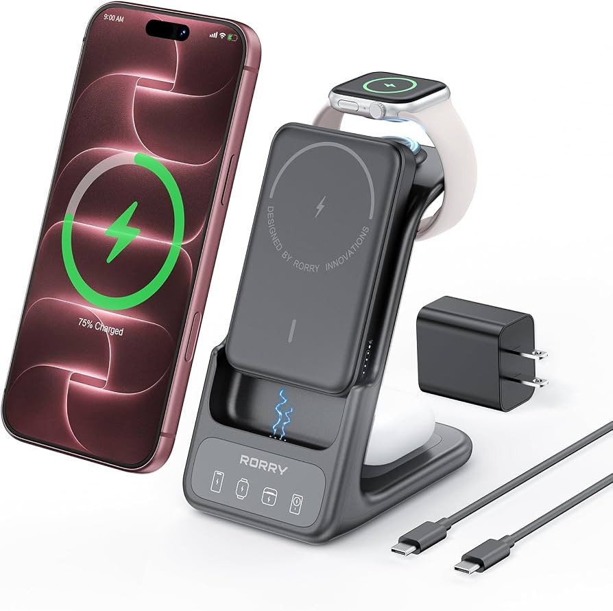 RORRY AuraDock Charging Station for Apple,10000mAh Detachable Power Bank | Amazon (US)