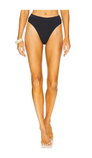x REVOLVE Frenchi High Waist Bikini Bottom in Black | Revolve Clothing (Global)