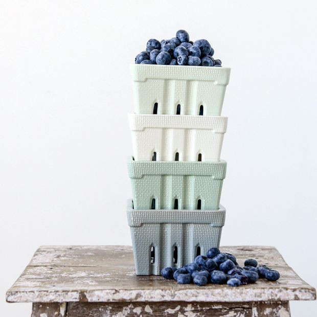 Stoneware Berry Basket Set of 4 | Antique Farm House