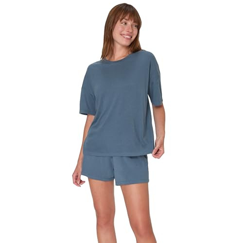 Hanes Women's Originals 2 Piece Lounge, Comfywear Supersoft Boxy T-Shirt & Sleep Shorts Loungewea... | Amazon (US)