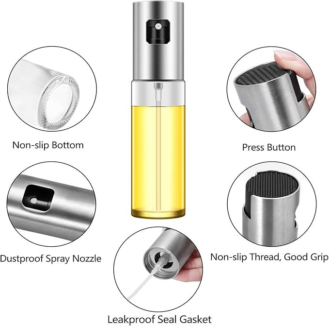 Oil Sprayer for Cooking, Olive Oil Sprayer Mister, Olive Oil Spray Bottle, Olive Oil Spray for Sa... | Amazon (US)