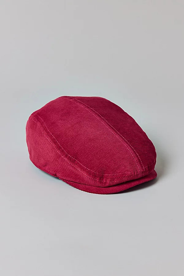 Corduroy Newsboy Hat in Maroon, Women's at Urban Outfitters | Urban Outfitters (US and RoW)