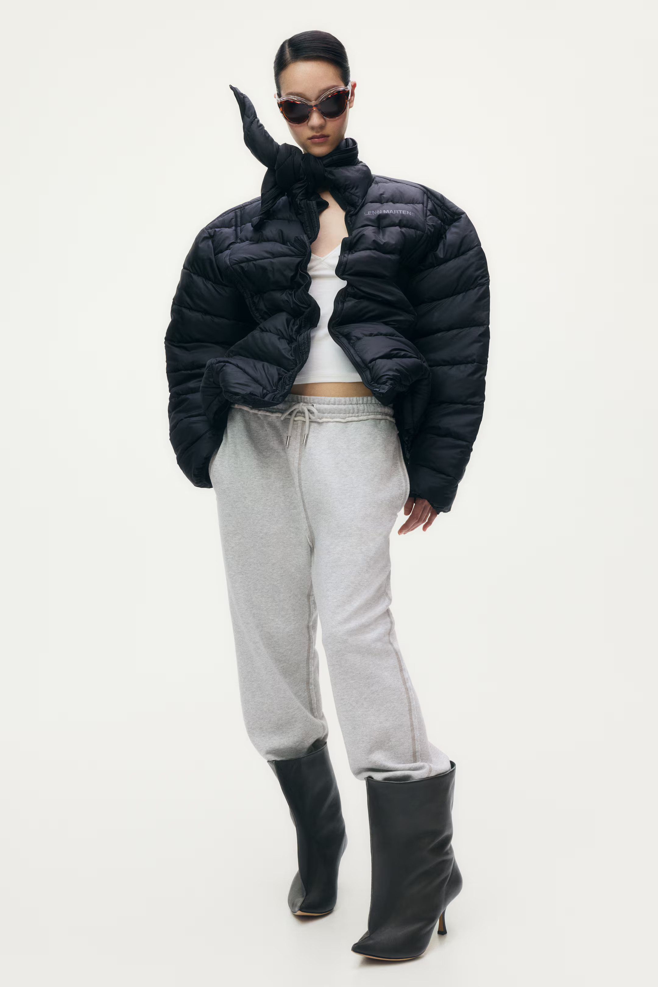 Motif-Detail Joggers - Light gray melange - Ladies | H&M US | H&M (US + CA)