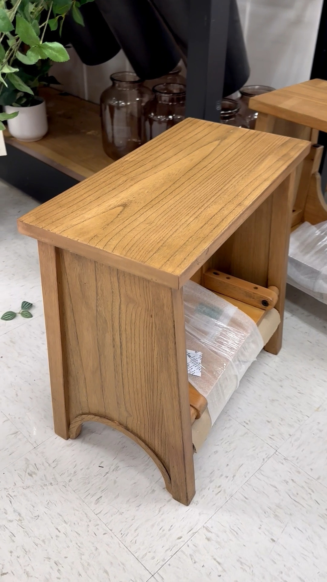 Folding stool for kitchen or bathroom or pantry. Love the craftsman style and the wood finish 
@target


#LTKFindsUnder100 #LTKHome #LTKstorytime
