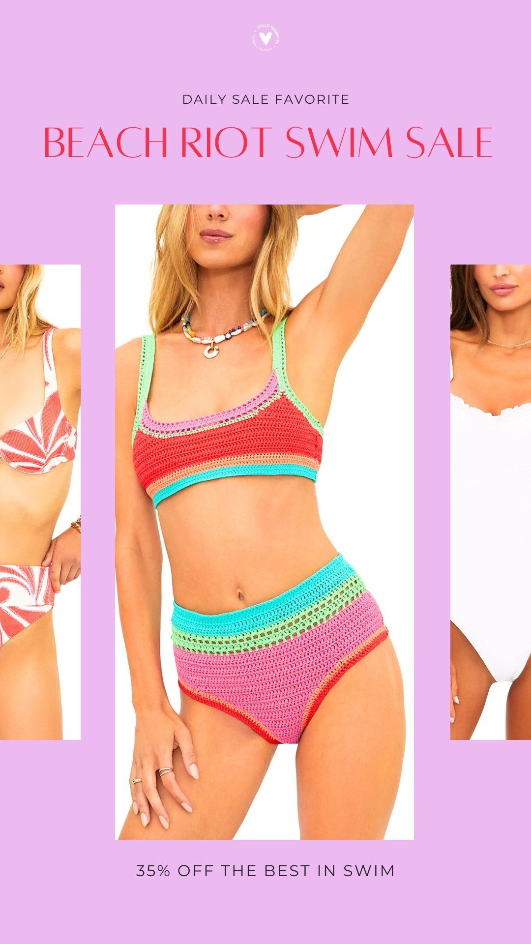 🏖️ Vacation-ready swim is calling! Beach Riot favorites are up to 35% off and these colorful styles are too cute to pass up. 🌈☀️👙

#LTKSwim #LTKSeasonal #LTKSaleAlert